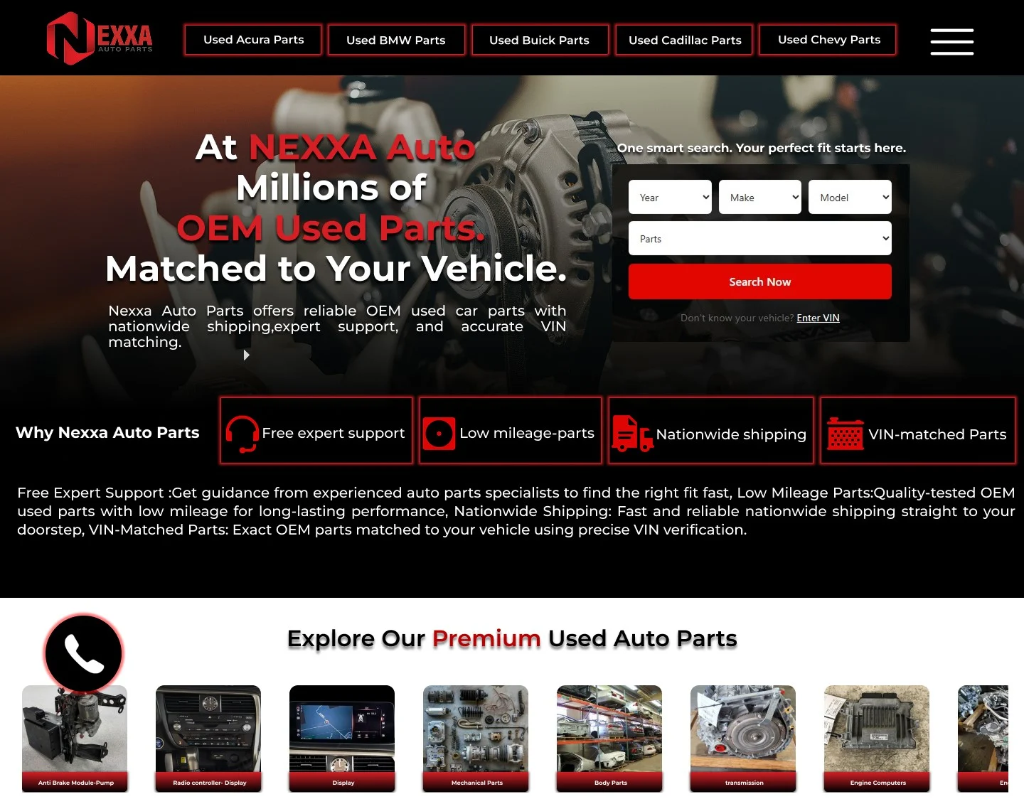 Nexxa Auto Parts eCommerce Platform